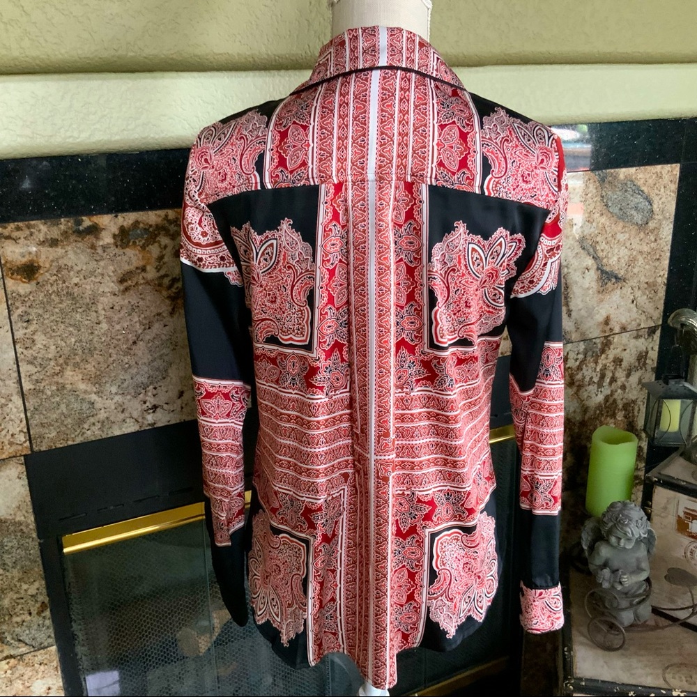 INC International Concepts Button up Blouse - Picture 2 of 9